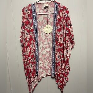 Knox Rose Red Floral Cardigan